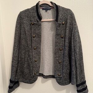 Chic Grey Tweed Jacket Tommy hilfiger XL